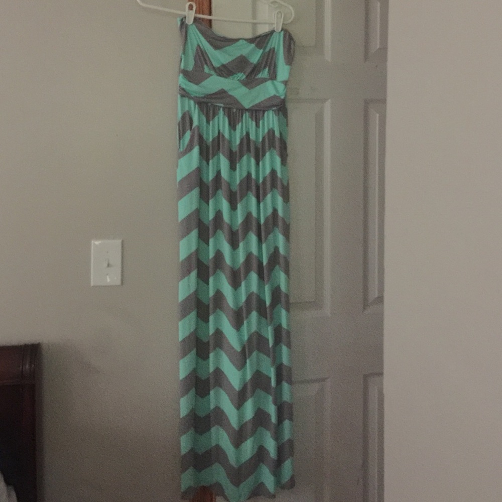 Chevron maxi dress